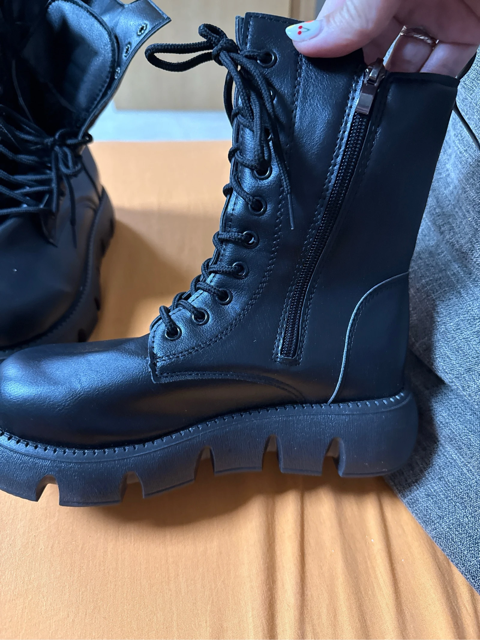 Bota estilo militar calentitas por dentro  – photo 2